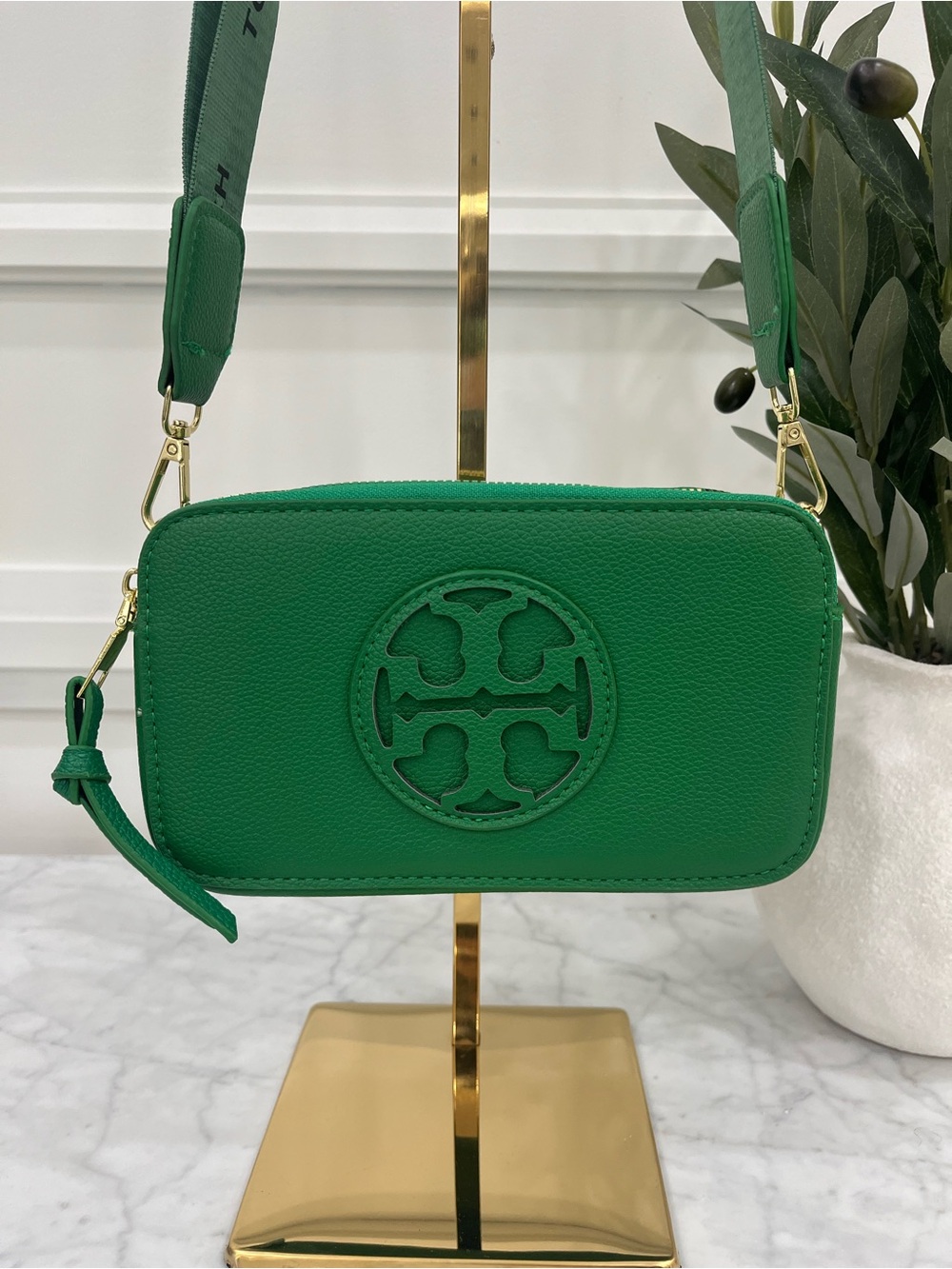 Tory Burch Green Crossbody Bag